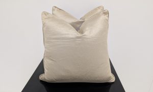 X4 Silver Silk/Textured Back Cushions