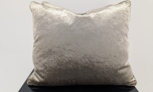 X2 Silver Velour Cushions