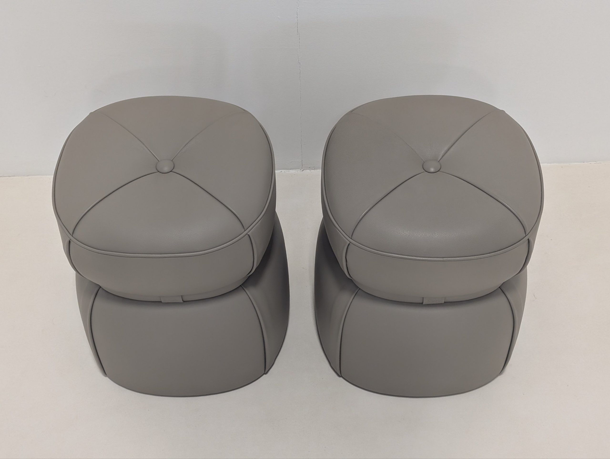 Poltrona Frau Lepli Ottoman Pair - Image 4