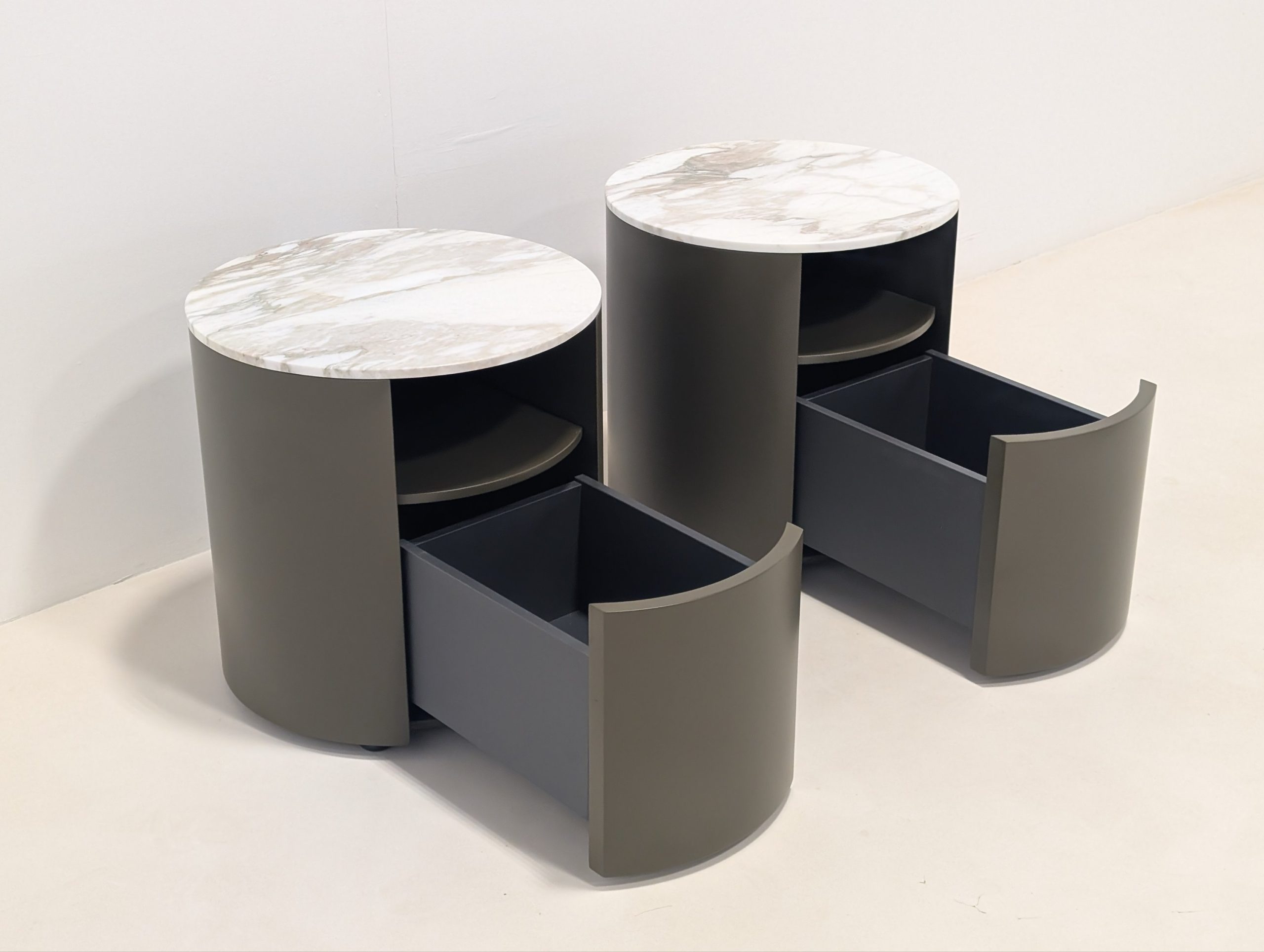 Poliform Onda Nightstands Pair - Image 6