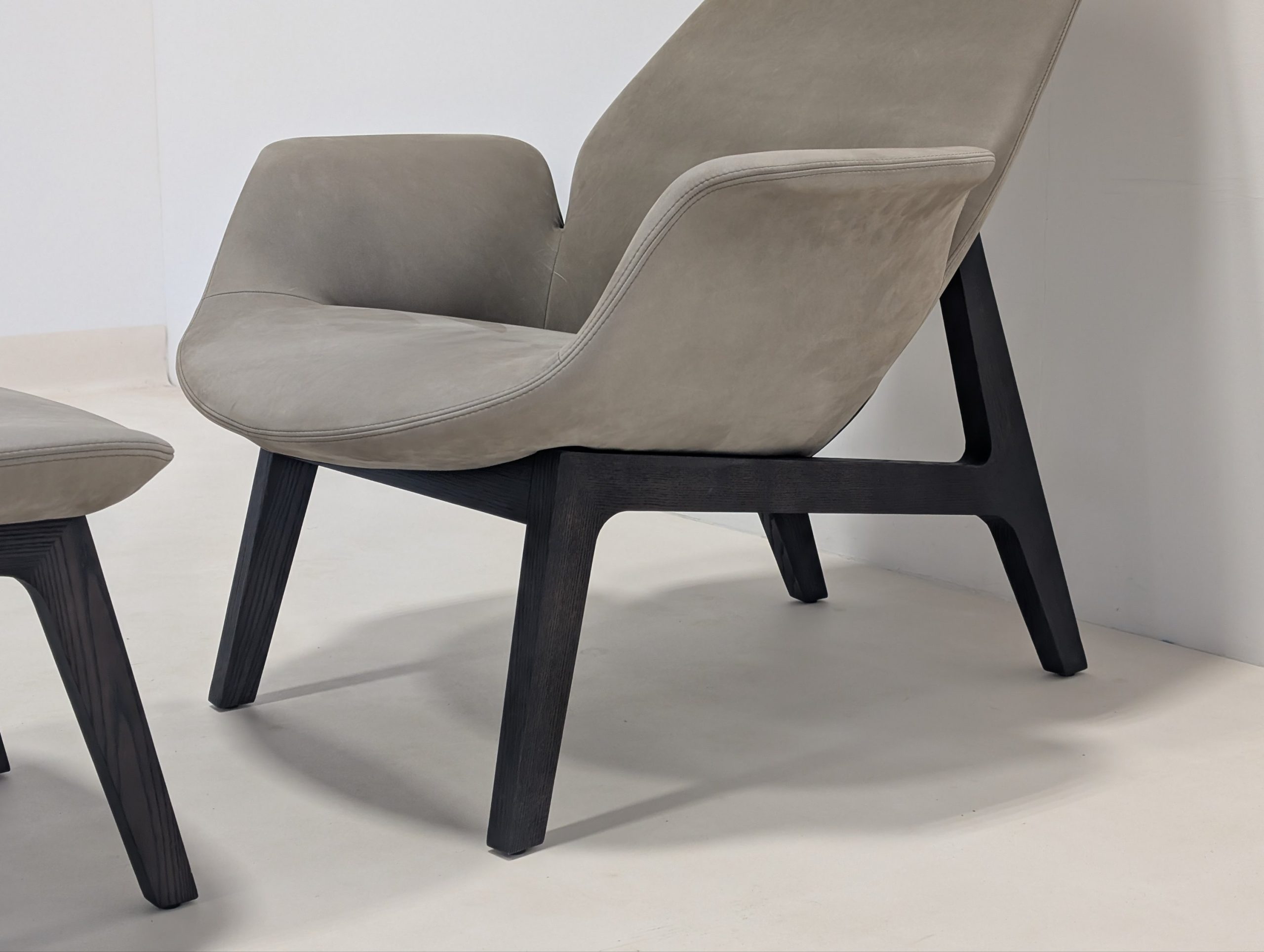 Poliform Ventura Chair & Footstool - Image 6