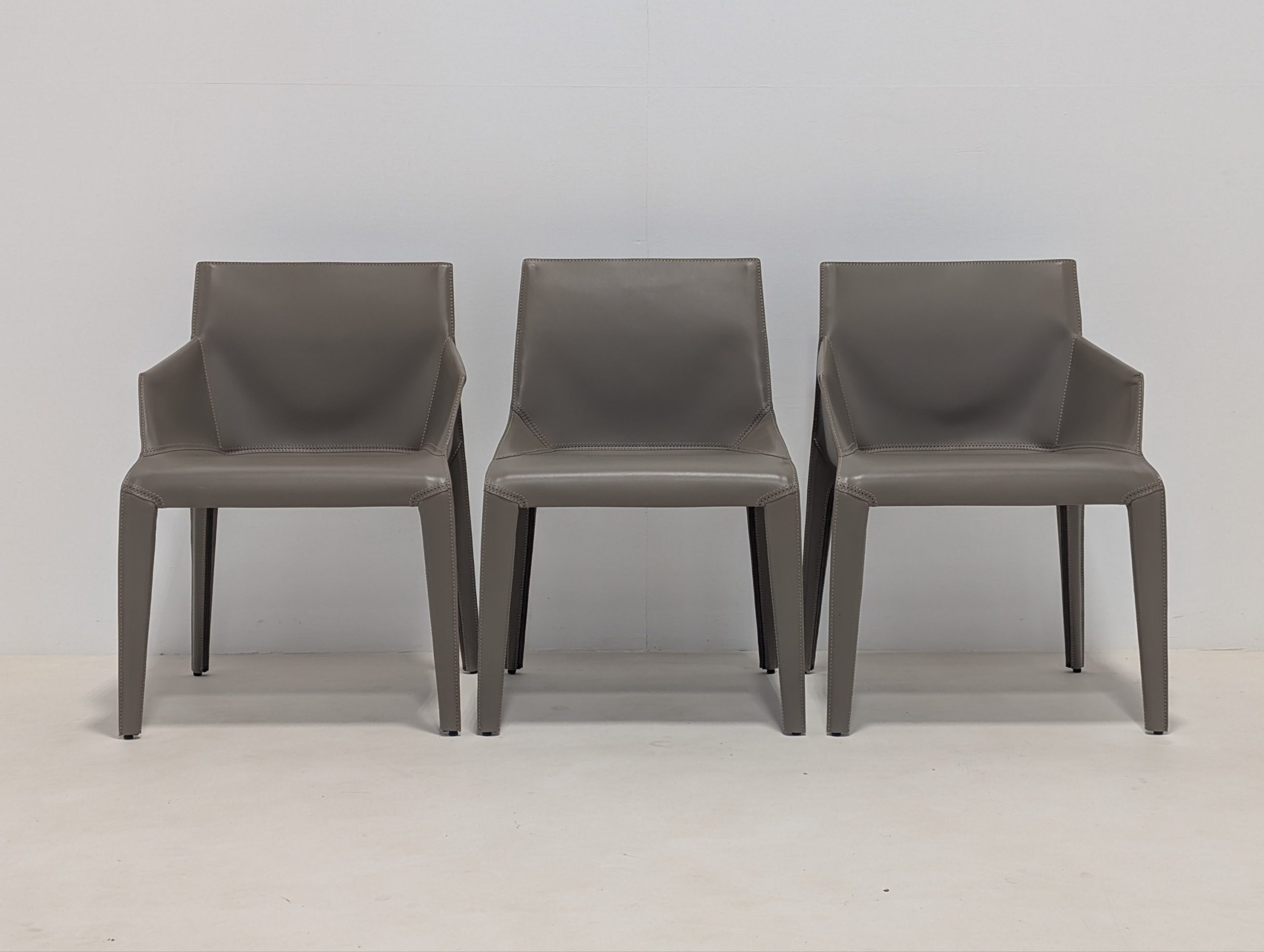 Poliform Seattle Dining Chairs Set of 3 - Image 4