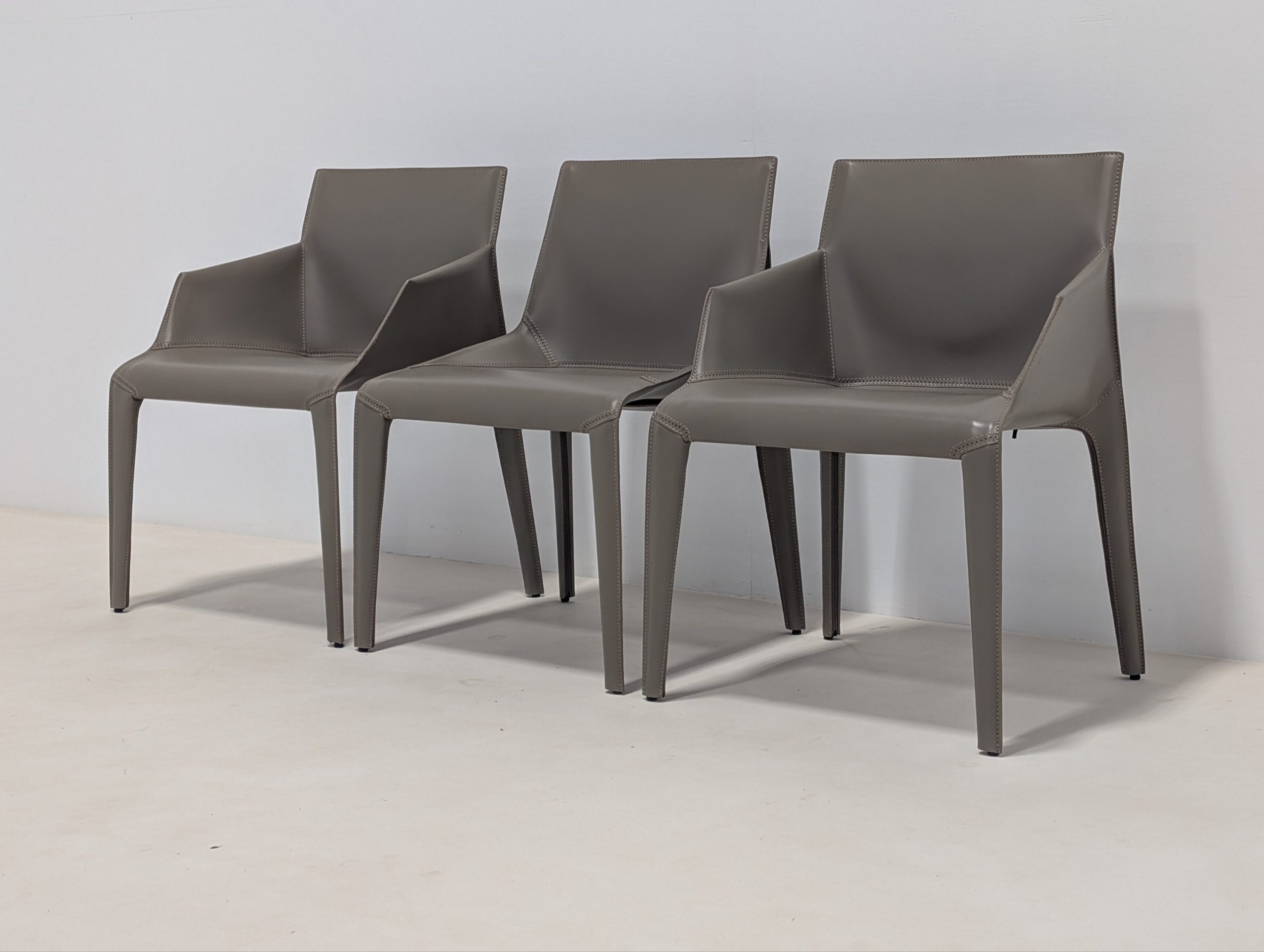 Poliform Seattle Dining Chairs Set of 3 - Image 3